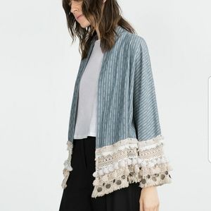 NWOT ZARA Folk Style Kimono